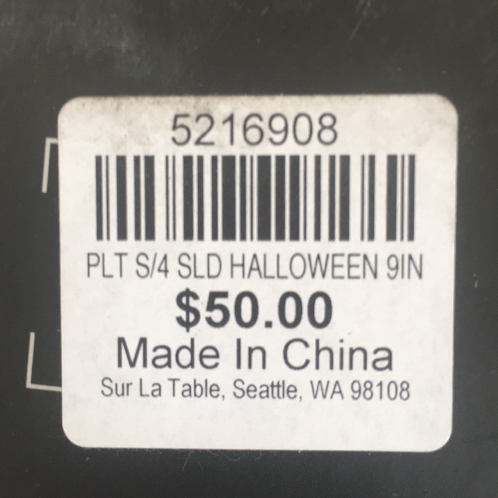 SOLD ✅ Sur La Table HALLOWEEN 👻 Plates NEW - Picture 9 of 9